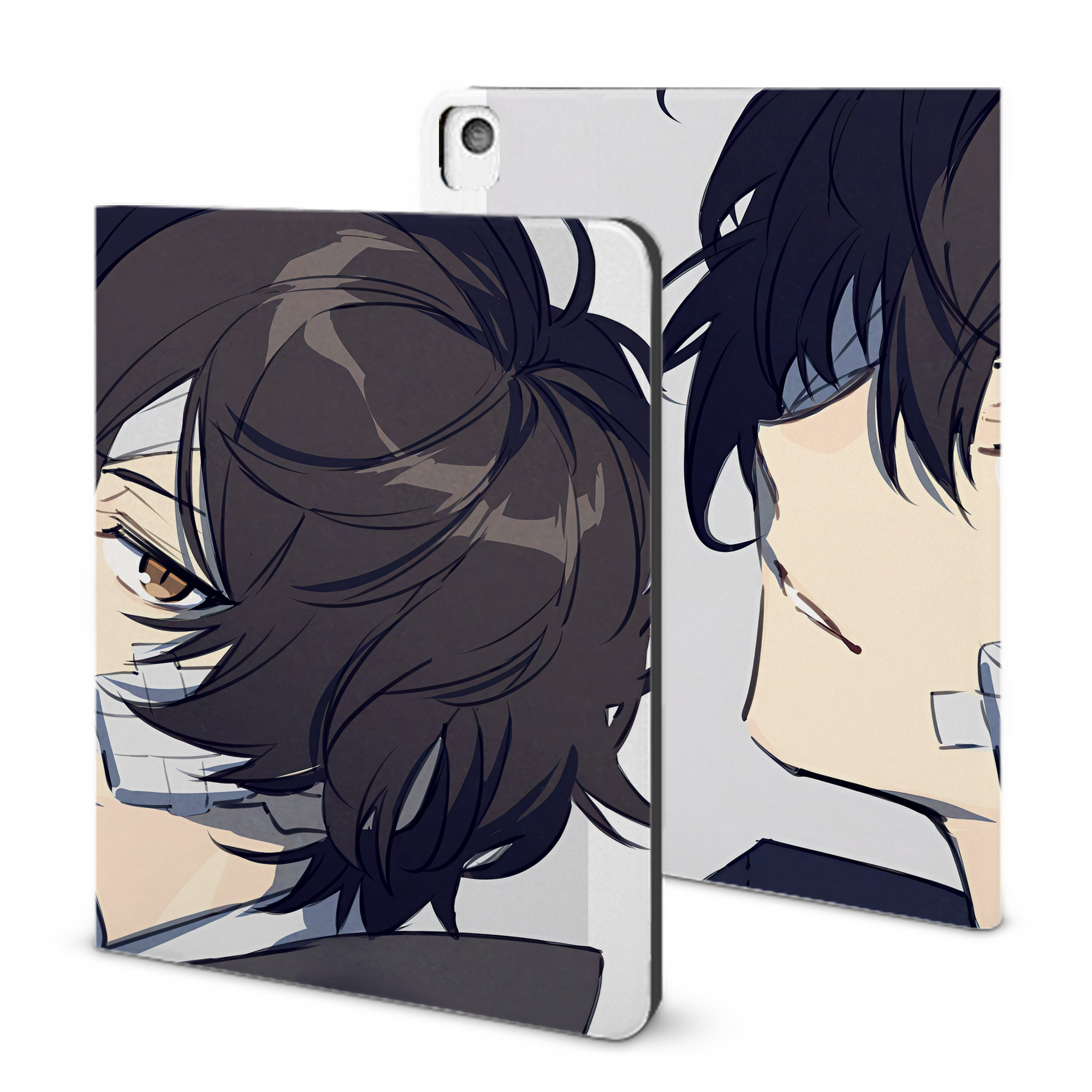 （画像用） 文豪ストレイドッグス Bungo Stray Dogs IPadケース ペンホルダー付き ブックスタイルデザイン
